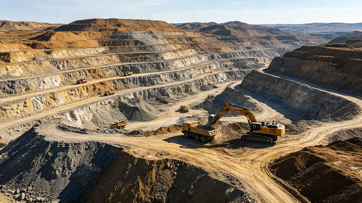 Rare Earth Open-Pit Mining Site